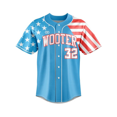 Custom Lightweight Button-Down Baseball Jerseys